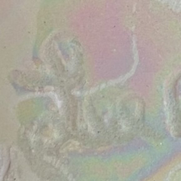 Vtg BUD VASE White Iridescent Shimmer Glossy Glaze Handcrafted Signed 9.75" Tall - Picture 8 of 12